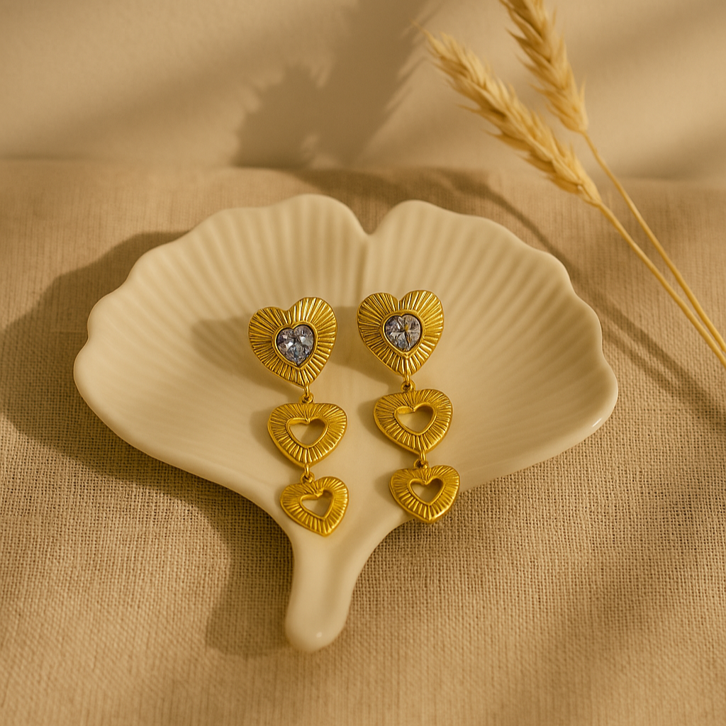 Heart Statement Earrings