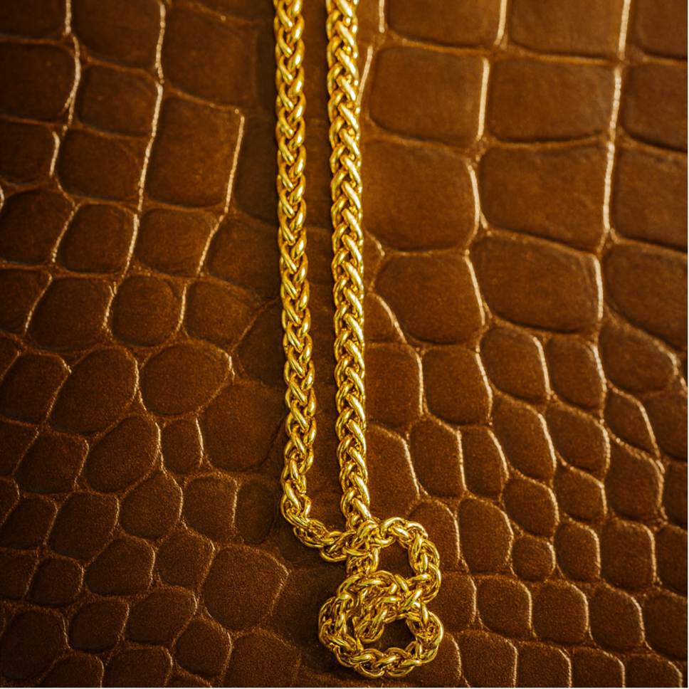 Gold Rope Chain Necklace