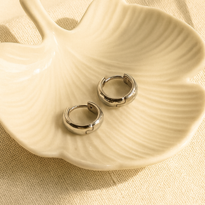 Classic Silver Hoop Earrings