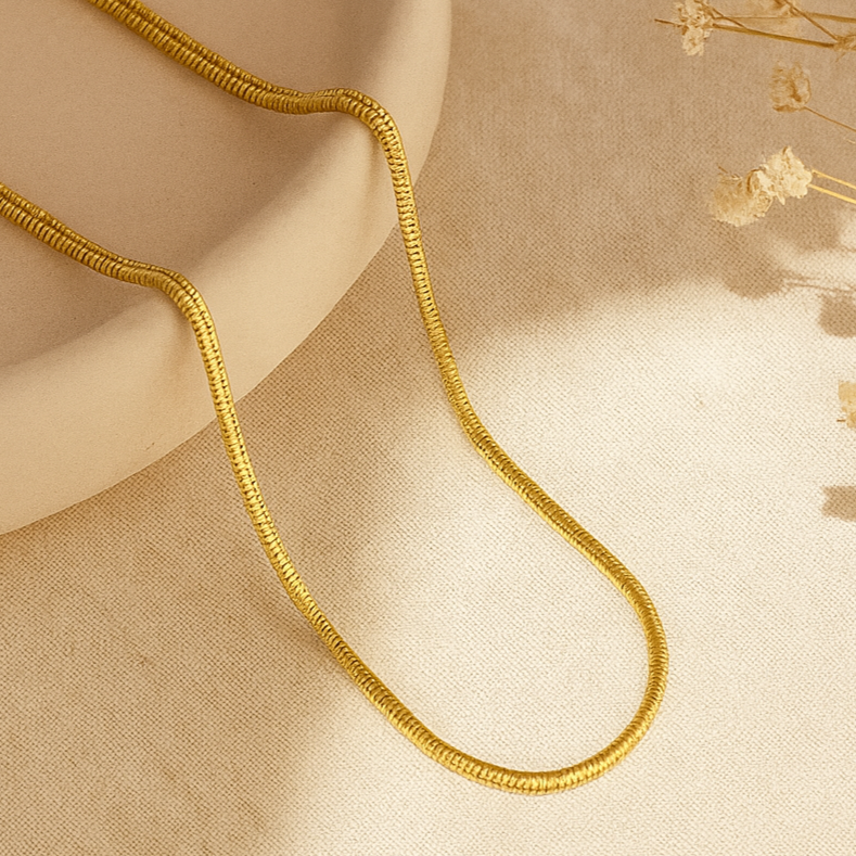 Gold Snake Chain Necklace
