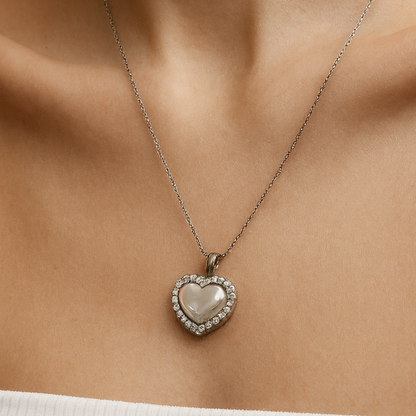 Timeless Sparkle Heart Necklace