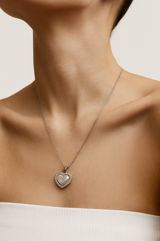 Timeless Sparkle Heart Necklace