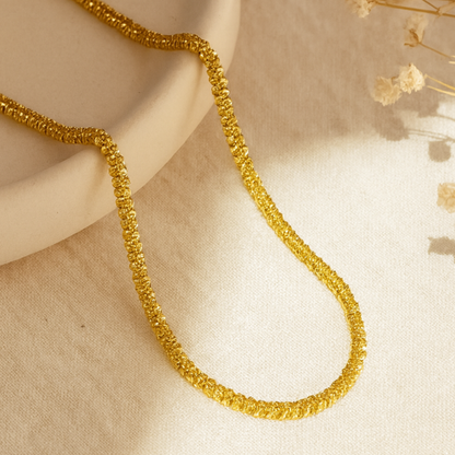 Gold Rope Chain Necklace