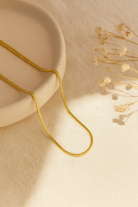 Gold Snake Chain Necklace
